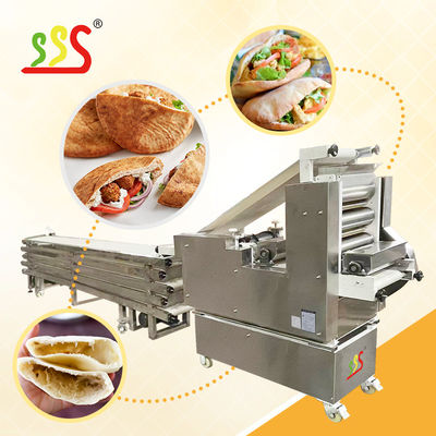 200-600 pcs/h 10-45cm Diameter Food Grade 304 Stainless Steel Tortilla Machine for Flat Bread Production Line