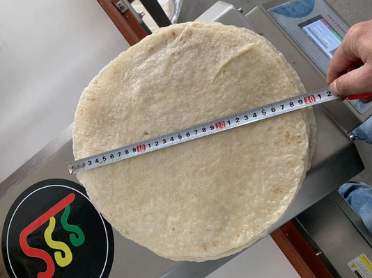 Línea de producción de tortillas / masa totalmente automática de fácil operación con salida de 10 pulgadas de diámetro