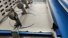Máquina para hacer pan lavash de acero con capacidad de 800-1500 piezas/h para formas redondas o rectangulares