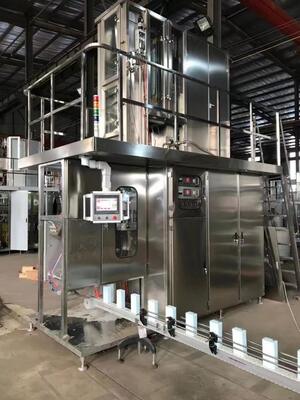 Máquina de embalaje vertical de cartón aséptico con pantalla táctil PLC